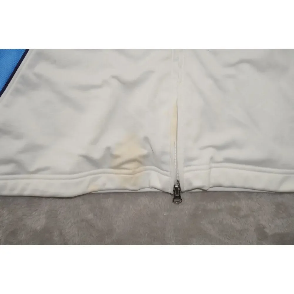 Jordan Jumpman Full Zip Track Jacket White Blue Men’s Athletic Y2K Size L